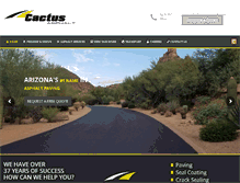 Tablet Screenshot of cactusasphalt.com